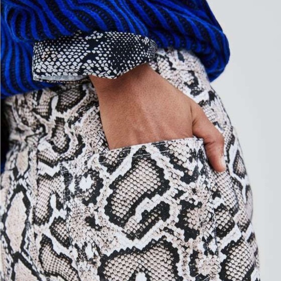 Zara Snakeprint Mini Skirt - Picture 3 of 6